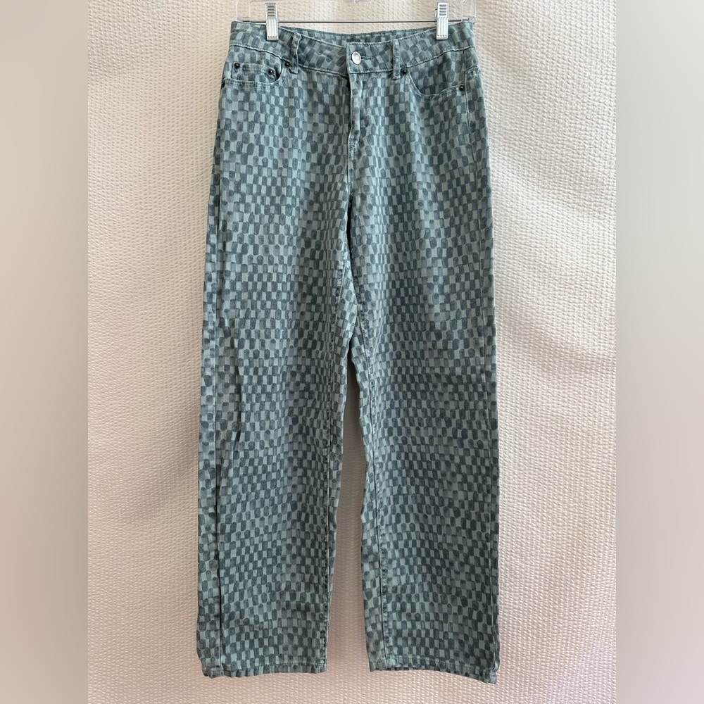 Future Collective Gabriella Karefa-Johnson Blue Geometric Jeans Women’s Size 0